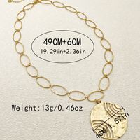 304 Stainless Steel 14K Gold Plated Classical Roman Style Plating Hollow Out Lines main image 3