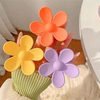 Women's Commute Korean Style Flower Plastic Resin Stoving Varnish Hair Claws main image 2