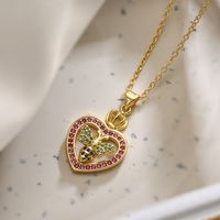 Simple Style Commute Bee Copper 18k Gold Plated Zircon Pendant Necklace In Bulk main image 2