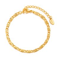 IG Style Casual Simple Style Geometric 201 Stainless Steel 18K Gold Plated Bracelets In Bulk main image 2