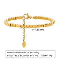 IG Style Casual Simple Style Geometric 201 Stainless Steel 18K Gold Plated Bracelets In Bulk sku image 8