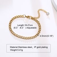 Retro Streetwear Tree 201 Stainless Steel 18K Gold Plated Bracelets In Bulk sku image 4