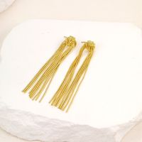1 Pair Elegant Exaggerated Shiny Tassel Plating Alloy Silver Plated Drop Earrings main image 4