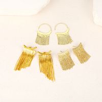 1 Pair Elegant Exaggerated Shiny Tassel Plating Alloy Silver Plated Drop Earrings main image 7