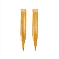 1 Pair Elegant Exaggerated Shiny Tassel Plating Alloy Silver Plated Drop Earrings sku image 2