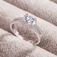 Elegant Streetwear Knot Zircon Metal Wholesale Open Rings main image 4