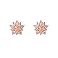 1 Pair Sweet Streetwear Flower Plating Inlay Alloy Artificial Gemstones Artificial Pearls Drop Earrings Ear Studs sku image 2