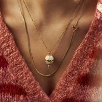 Elegant Classic Style Heart Shape Stainless Steel Copper 18k Gold Plated Pendant Necklace In Bulk main image 4