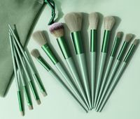 Lady Simple Style Artificial Fiber Plastic Handgrip Makeup Brushes 1 Set main image 3