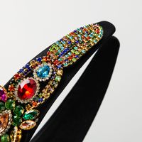 Elegant Flower Cloth Inlay Rhinestones Hair Band main image 3