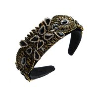 Elegant Flower Cloth Inlay Rhinestones Hair Band main image 5