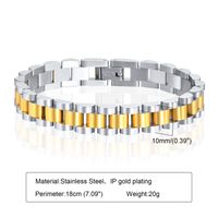 Simple Style Geometric Titanium Steel Plating Bracelets sku image 3