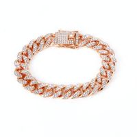 Fashion Solid Color Alloy Inlay Rhinestones Unisex Bracelets Necklace 1 Piece sku image 6
