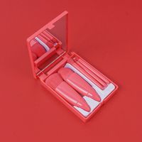 Simple Style Pink Green Artificial Fiber Plastic Handgrip Makeup Brushes 1 Set sku image 4