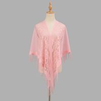 Women's Sweet Solid Color Polyester Lace Silk Scarf sku image 9