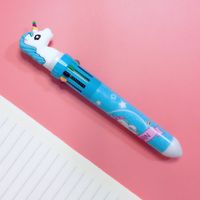 Creative Stationery Ten-color Cartoon Student  Retractable Ballpoint Pen sku image 2