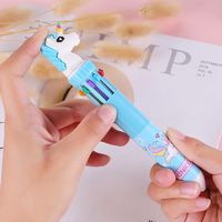 Creative Stationery Ten-color Cartoon Student  Retractable Ballpoint Pen main image 4