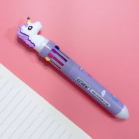 Creative Stationery Ten-color Cartoon Student  Retractable Ballpoint Pen sku image 4