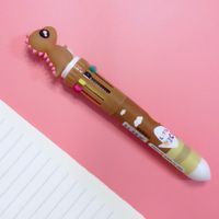 Creative Stationery Ten-color Cartoon Student  Retractable Ballpoint Pen sku image 7