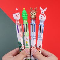 Christmas Gift Cartoon 6 Color Retractable Ballpoint Pen main image 2