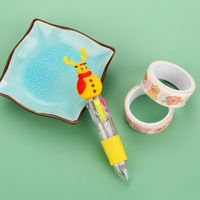 Christmas Mini Four-color Ballpoint Pen Cartoon  Pressing Pen Student Gift sku image 14