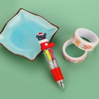 Christmas Mini Four-color Ballpoint Pen Cartoon  Pressing Pen Student Gift sku image 19