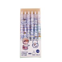 Cartoon  Boxed Gel Pen Cute Black Pressing Pen Student School Supplies main image 5