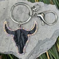 Ethnic Style Cowboy Style Animal Alloy Leather Inlay Rhinestones Unisex Bag Pendant Keychain main image 5