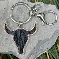 Ethnic Style Cowboy Style Animal Alloy Leather Inlay Rhinestones Unisex Bag Pendant Keychain sku image 3