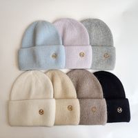 Women's Classic Style Solid Color Eaveless Wool Cap main image 1