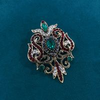 Retro Geometric Alloy Rhinestone Women's Brooches main image 3