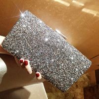 Silver Pu Leather Solid Color Square Evening Bags main image 3