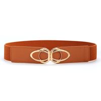 Sweet Solid Color Pu Leather Alloy Women's Leather Belts sku image 2