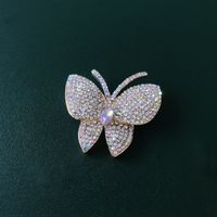 Classic Style Butterfly Alloy Rhinestone Women's Brooches main image 4