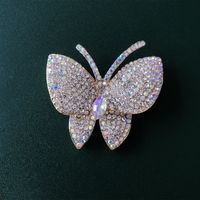Classic Style Butterfly Alloy Rhinestone Women's Brooches sku image 2