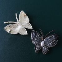 Classic Style Butterfly Alloy Rhinestone Women's Brooches main image 2