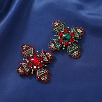 Retro Geometric Alloy Rhinestone Plating Women's Brooches main image 1