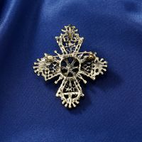 Retro Geometric Alloy Rhinestone Plating Women's Brooches main image 3