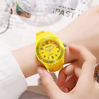 Korean Style Round Buckle Quartz Kids Watches sku image 3