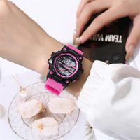 Preppy Style Sweet Solid Color Electronic Kids Watches sku image 2