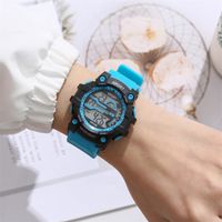 Preppy Style Sweet Solid Color Electronic Kids Watches sku image 1