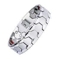 Casual Solid Color Titanium Steel Men's Bracelets sku image 1