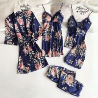 Women's Sexy Leaf Flower Polyester Printing Shorts Sets Pants Sets main image 4