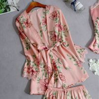 Women's Sexy Leaf Flower Polyester Printing Shorts Sets Pants Sets main image 3