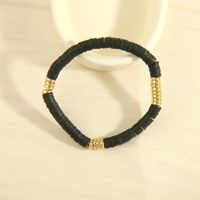 Bohemian Beach Round Colorful 18k Gold Plated Soft Clay Copper Wholesale Bracelets main image 4