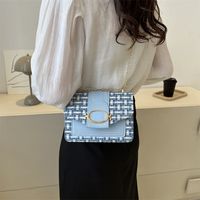 Femmes Moyen Toutes Les Saisons Cuir Pu Toile Streetwear Sac À Bandoulière main image 3