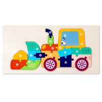Puzzles Baby(0-2years) Car Wood Toys sku image 1