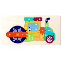 Puzzles Baby(0-2years) Car Wood Toys sku image 6