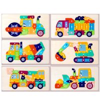 Puzzles Baby(0-2years) Car Wood Toys main image 2