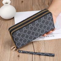 Women's Printing Pu Leather Zipper Wallets sku image 1